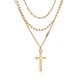 Multilayered Cross Necklace Is Sexy For Women